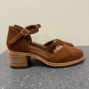 Portland Leather Patina Heeled Mary Jane